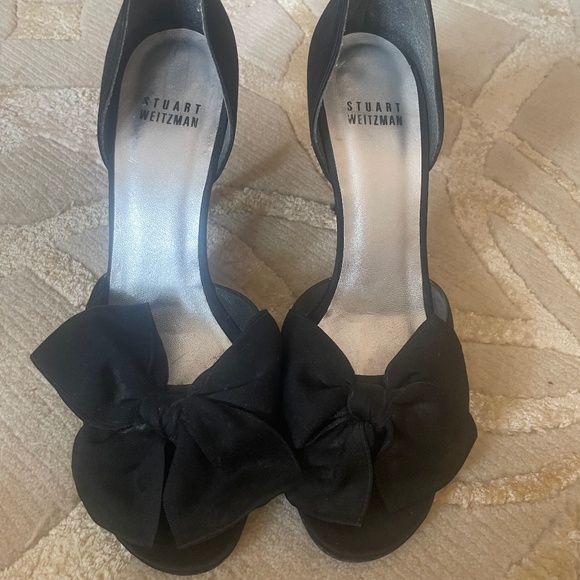 Black Stuart Weitzman Peep-toe heels - Picture 1 of 8